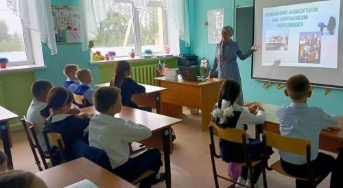 Лаеш районы балаларына алкогольнең организмга тискәре йогынтысы турында сөйләделәр