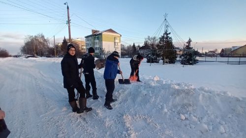 В Лаишевском районе продолжается акция «Снежный десант»