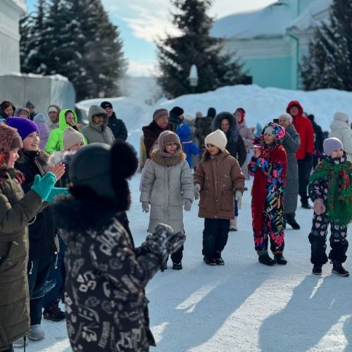 Жители села Никольское Лаишевского района проводили зиму шумными гуляниями