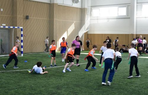 Школьники Лаишевского района соревновались в турнире по «Тэг-регби»