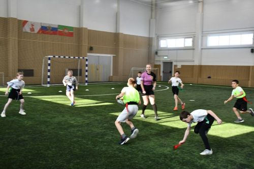 Школьники Лаишевского района соревновались в турнире по «Тэг-регби»