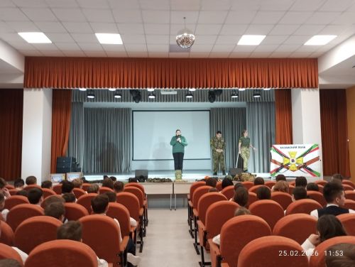 Волонтеры провели для лицеистов Лаишевского района «Урок мужества»