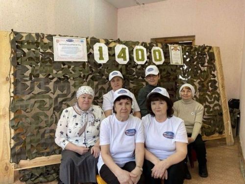 Лаеш районы волонтерлары 1400 маскировка челтәре үрделәр