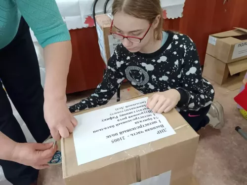 Гуманитарный груз отправлен: Лаишевская школа-интернат поддерживает защитников Отечества
