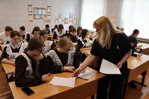Лаишевские гимназисты приняли участие в акции «Тотальный диктант»