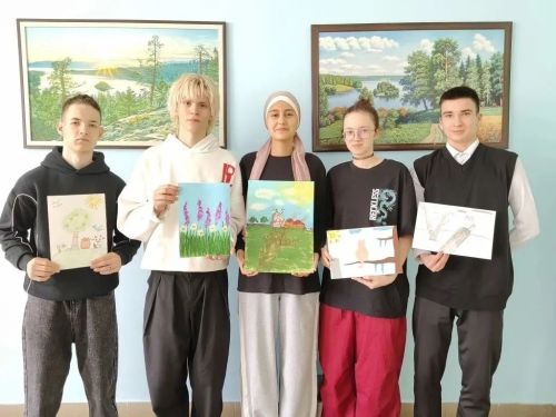 Молодые художники Лаишевского района приняли участие в марафоне «Весенние краски»