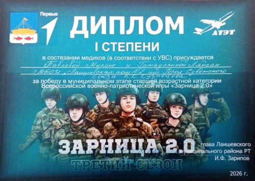 Отряд «Победа» — достойный участник военно-патриотической игры «Зарница 2.0»