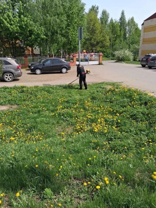 Субботники в детских садах Лаишева