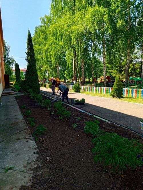 Лаишевские улицы и дворы украшаются цветами