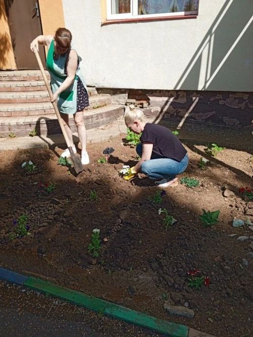 Лаишевские улицы и дворы украшаются цветами