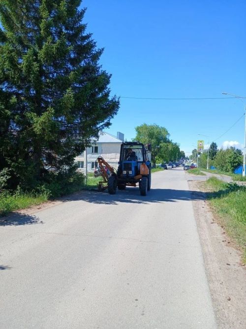 «Экогород» на страже порядка: в Лаишеве продолжаются работы по кошению травы