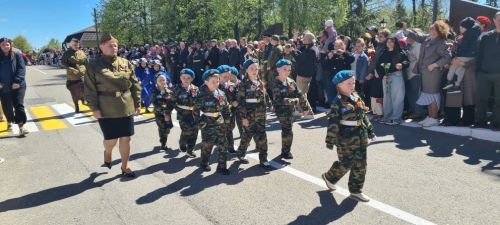 По лаишевским улицам прошел военный парад