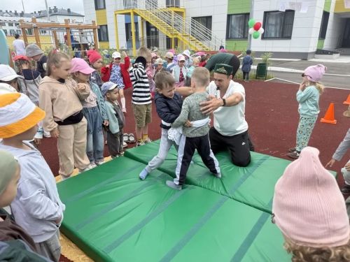 Самые маленькие жители Лаишевского района участвовали в Сабантуе
