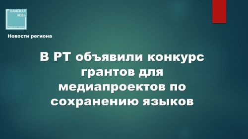 В Татарстане стартовал прием заявок на гранты для медиапроектов о родных языках