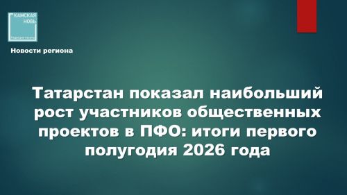 Татарстан показал наибольший рост участников общественных проектов в ПФО