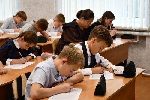 Лаеш районы мәктәпләре укучылары Бөтенроссия акциясенә кушылдылар