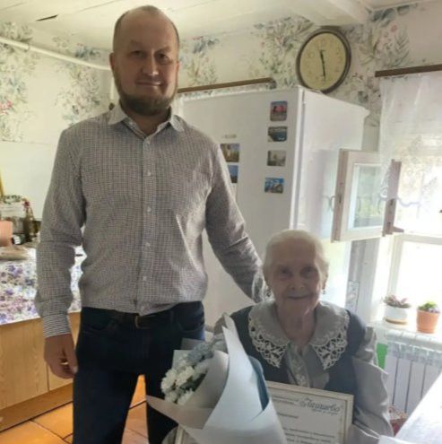 В деревне Шуран Лаишевского района отметили юбилей Людмилы Сергеевой