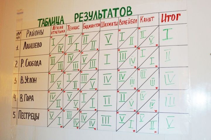Результаты зонального этапа Спартакиады медработников РТ