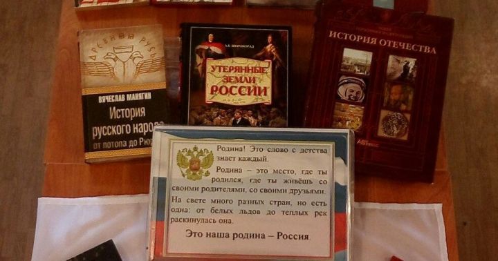 В Лаишевской библиотеке открылась выставка ко Дню России