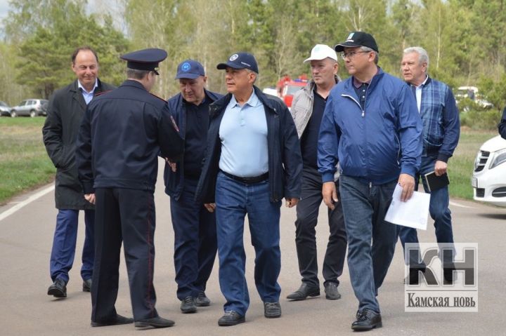 Президент РТ Рустам Минниханов совершил рабочую поездку в Лаишевский район.