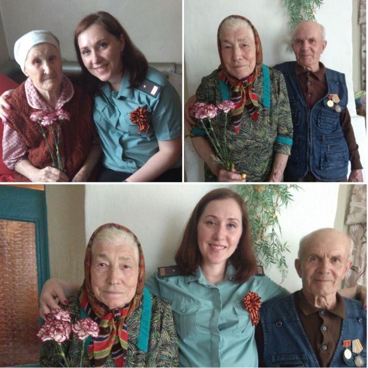 Судебные приставы Лаишевского района поздравили ветеранов