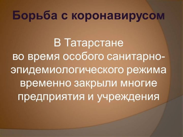 В Татарстане с 28 марта по 5 апреля временно прекратили работу многие предприятия и учреждения