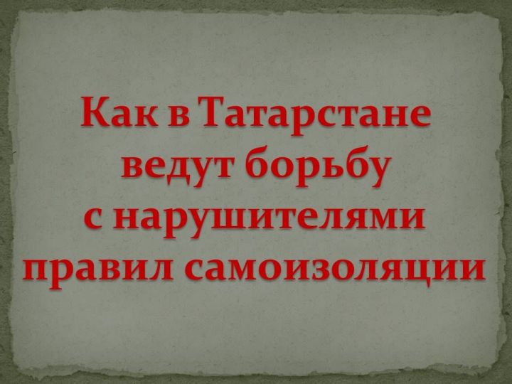 За нарушение правил самоизоляции в Татарстане возбуждено шесть уголовных дел