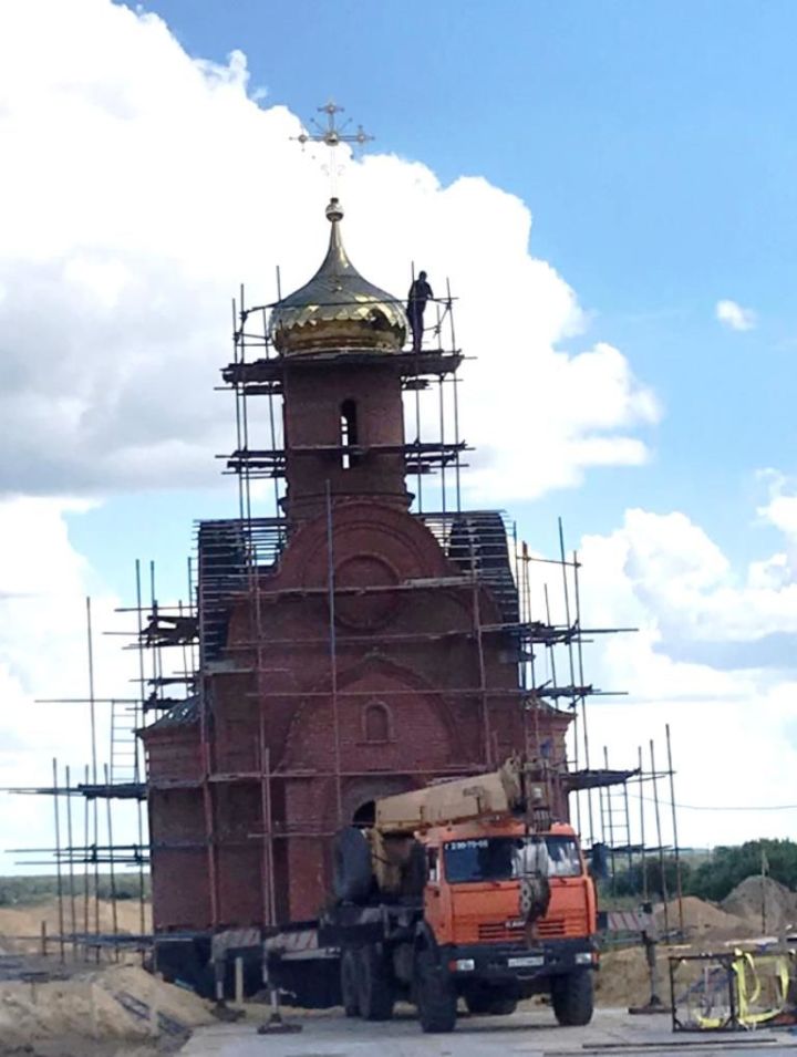 Фото- и видеорепортаж о строительстве церкви в Караишево