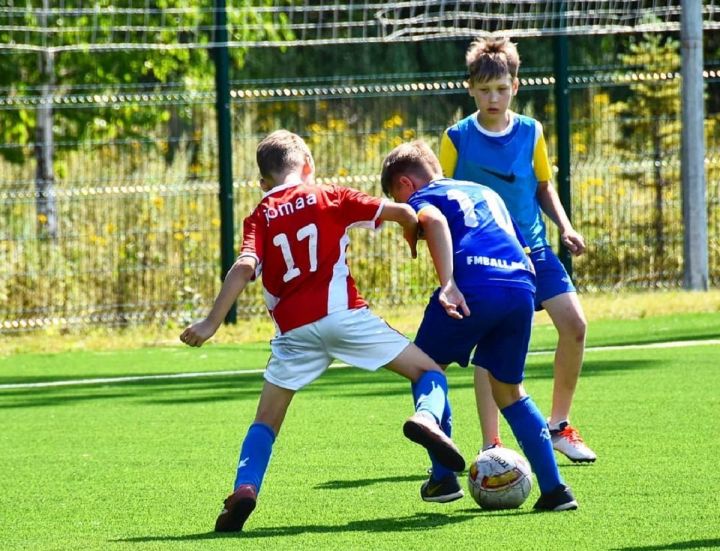 Юные футболисты готовятся к новому сезону в Лаишевском районе