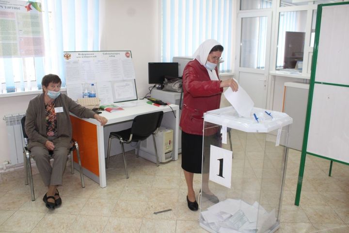 Голосование на избирательных участках города Лаишево продолжается
