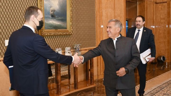 Президент Татарстана встретился с главой Росреестра Олегом Скуфинским