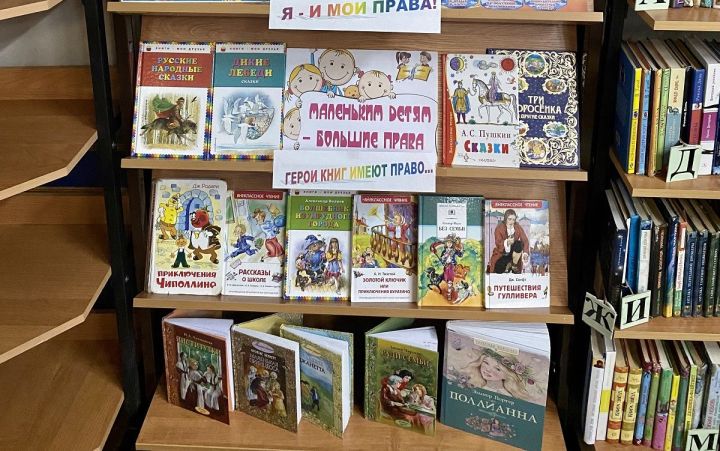 В детской библиотеке г. Лаишево оформлена книжная выставка «Имею право знать»