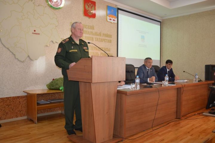 Военный комиссар Лаишевского района доложил о ходе проведения осеннего призыва 2022 года на военную службу