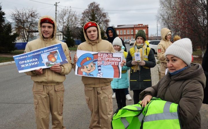 В Лаишево прошла акция ко Дню памяти жертв ДТП