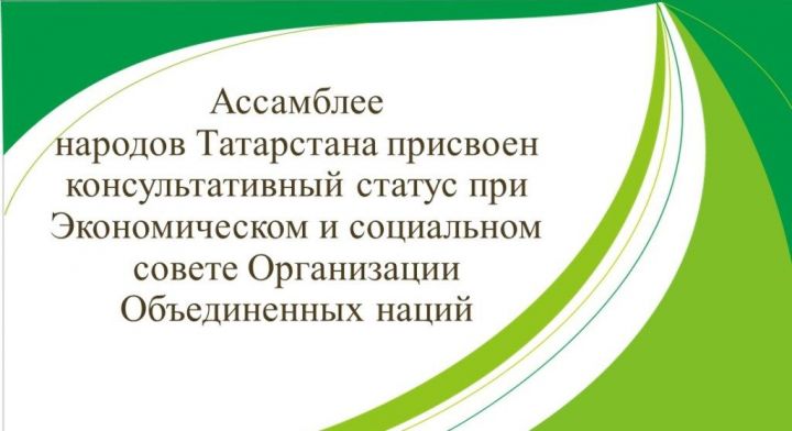 Ассамблея народов Татарстана получила консультативный статус в ООН