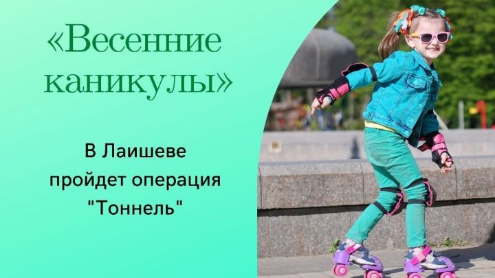 В рамках акции «Весенние каникулы» в городе Лаишево пройдет операция «Тоннель»