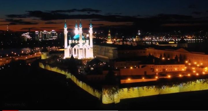 Световое шоу, посвященное  1100-летию принятия Ислама Волжской Булгарией – в нашем видео