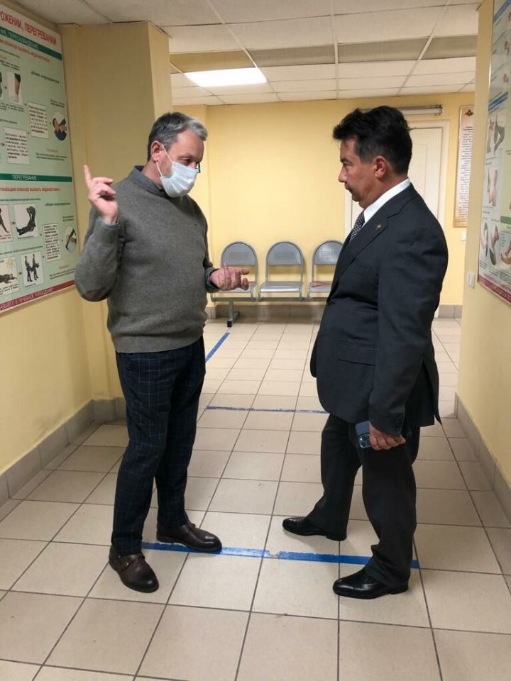 Министр здравоохранения РТ посетил центр «Патриот», где проводят медосмотр мобилизованных