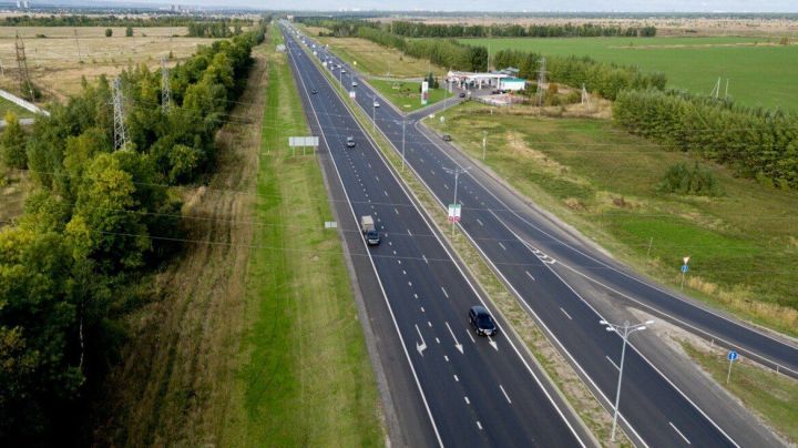 Участок автодороги Казань - Оренбург в Лаишевском районе расширят до шести полос движения
