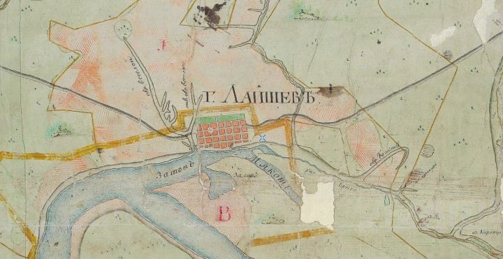 Лаишевский район на старых картах 18 века