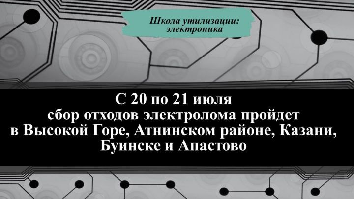 С сентября 2022 года жители Татарстана сдали 100 тонн отходов электролома