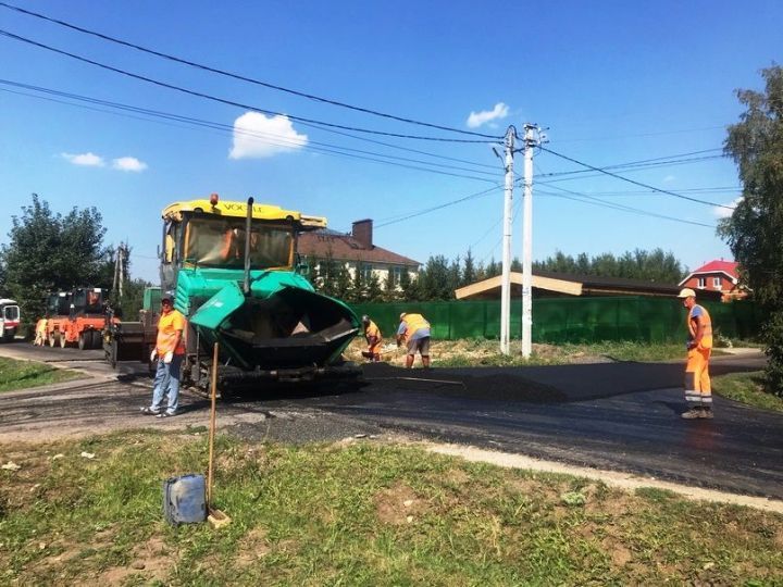 Олы Кабан авыл җирлегендә үзара салымнан кергән акчага юллар ремонтлана