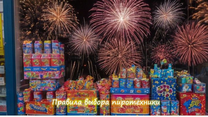 При покупке пиротехники соблюдайте простые правила