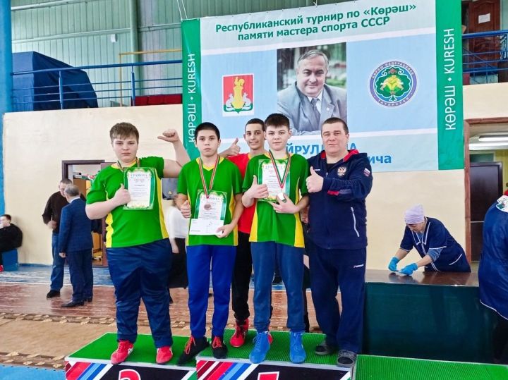 Лаишевские борцы завоевали медали на республиканских соревнованиях по корэш