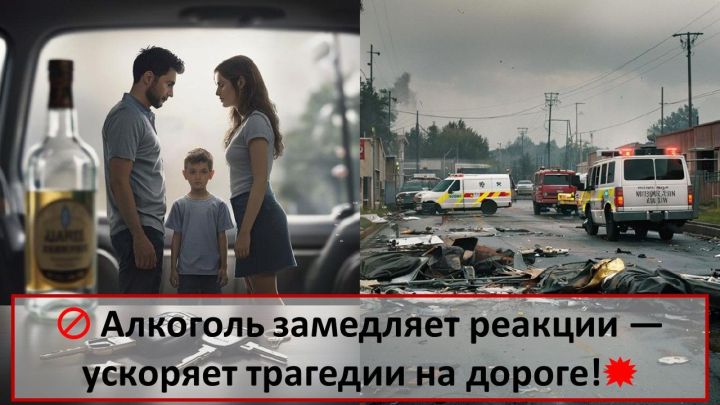 Алкоголь замедляет реакции — ускоряет трагедии на дороге