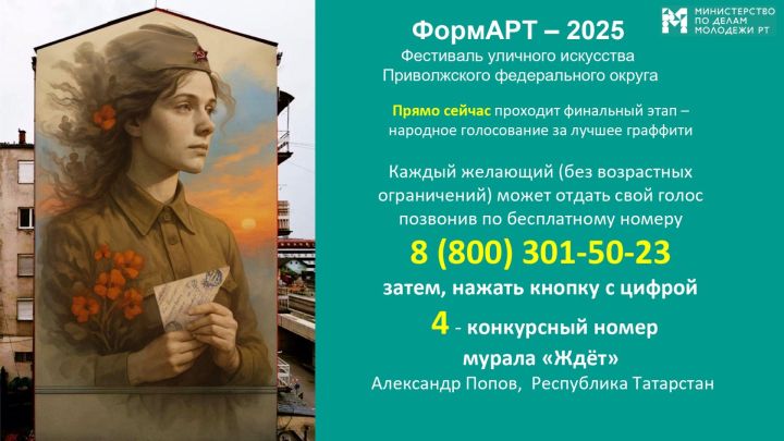 Осталось три дня до окончания народного голосования за лучший мурал