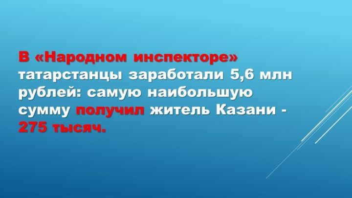 В «Народном инспекторе» татарстанцы заработали 5,6 млн рублей