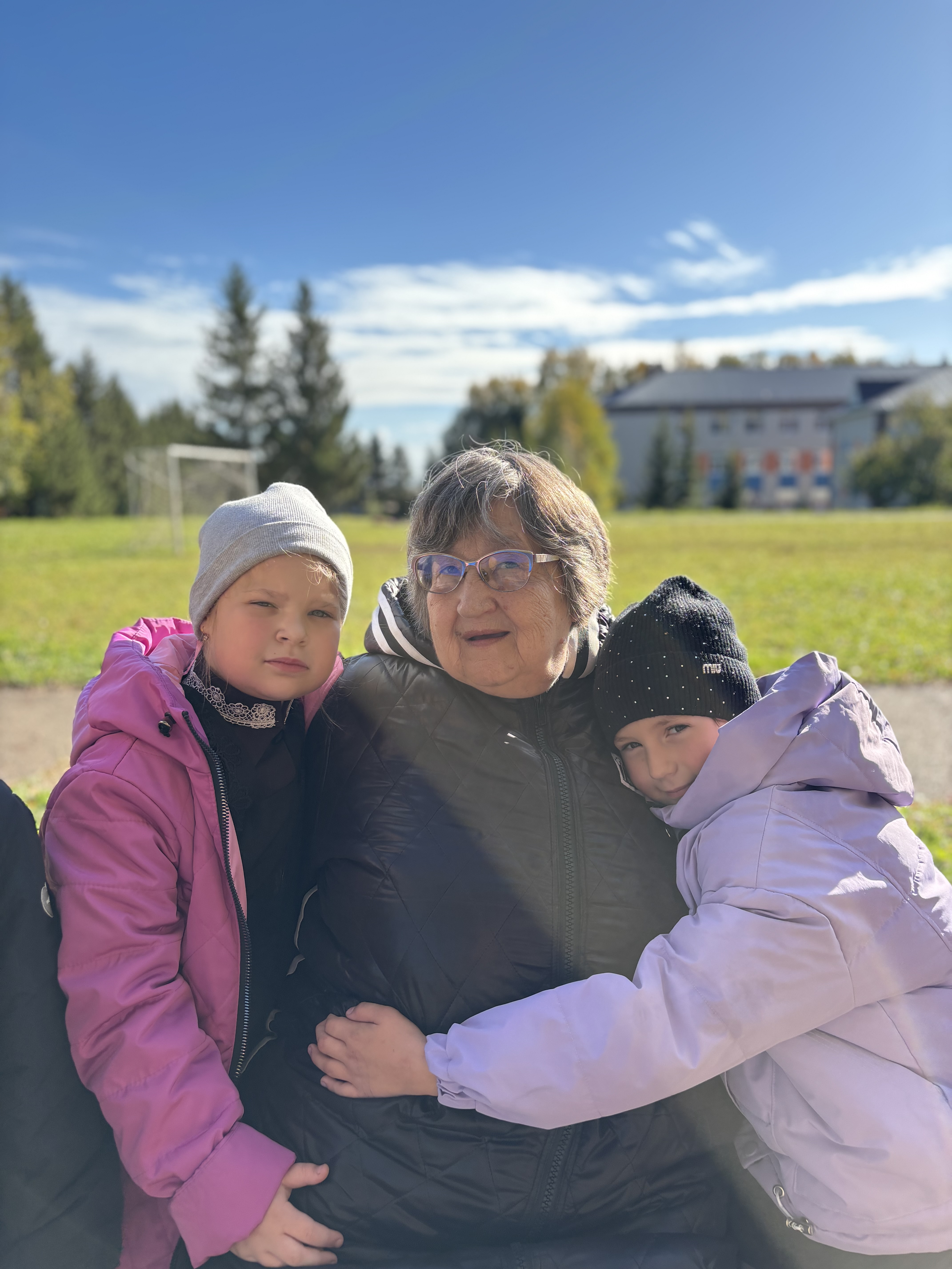 С учениками 