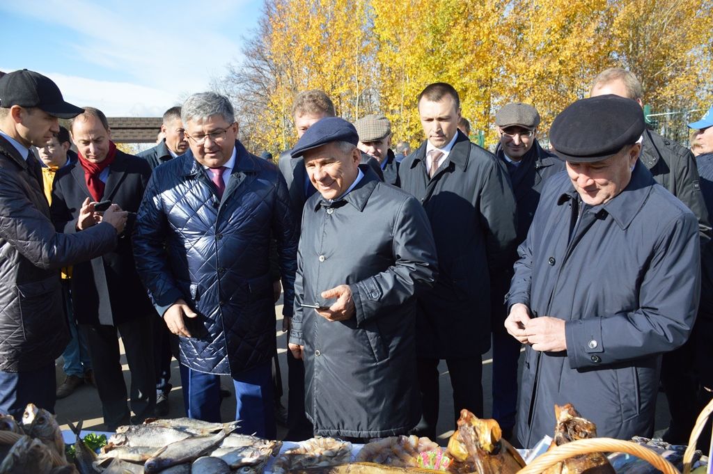 Президент Татарстана открыл рыбоводный комплекс «БИОСФЕРА-ФИШ»