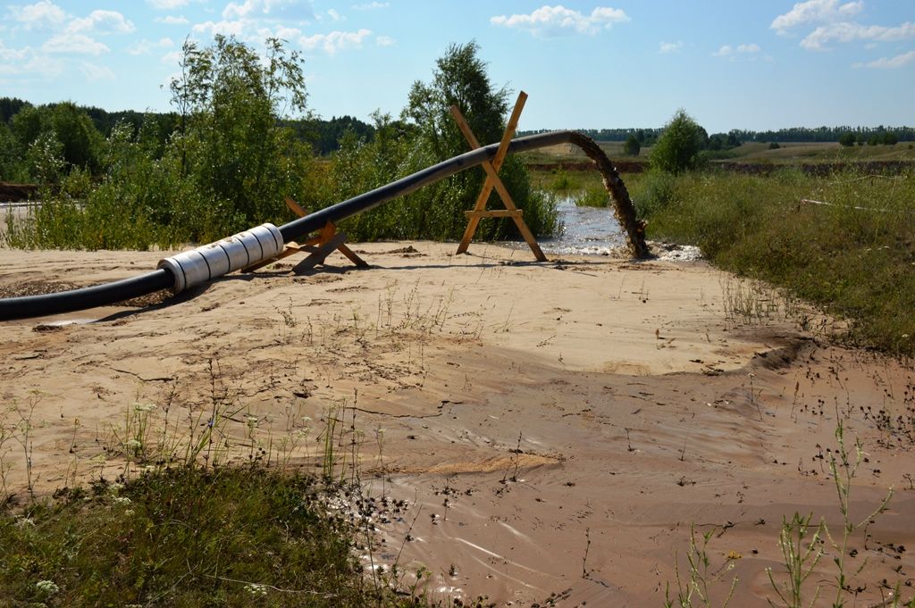 ​​​​​​​Начата очистка водоемов в Державино и Никольском Лаишевского района